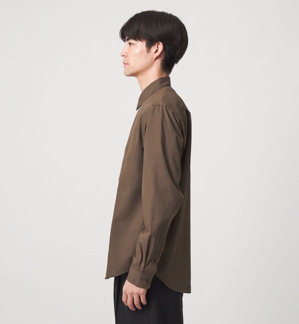 UNITED ARROWS green label relaxing「【WEB限定】JUST fit コットンライク ポリエステル 長袖 シャツ」|シャツ・ブラウス|