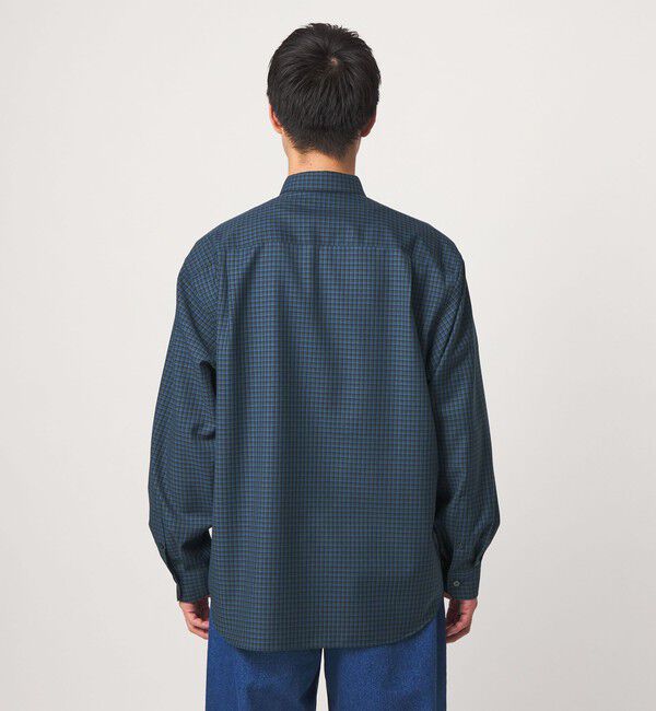 UNITED ARROWS green label relaxing「ウォッシャブル ビエラチェック ジャストルーズ 長袖 シャツ」|シャツ・ブラウス|