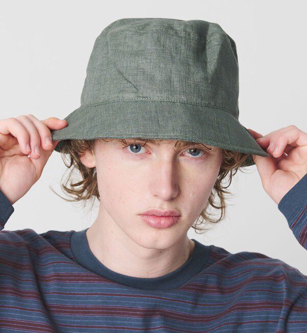 BEAUTY&YOUTH UNITED ARROWS「＜GRILLO＞リネン バケット ハット」|ハット|DK.GREEN