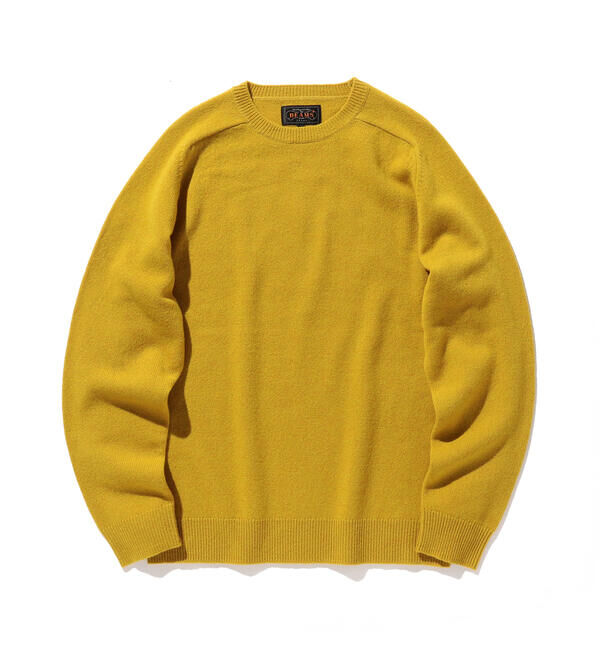 BEAMS PLUS「Crew 9G」|ニット・セーター|MUSTARD