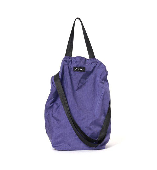 bPr BEAMS「リップストップ ショルダートートバッグ M」|ポーチ|PURPLE