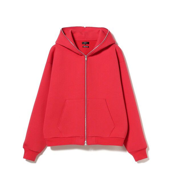 BEAMS「フルフェイス ジップアップ フーディ 【ワイドショートフィット】」|スウェット・ジャージ|