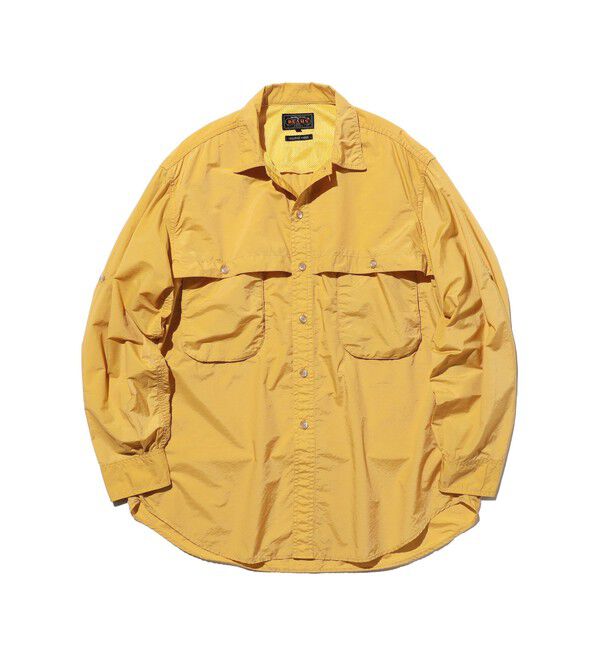 BEAMS PLUS「Adventure Shirt Ⅳ NYCO Rip stop Pigment Dye」|シャツ・ブラウス|YELLOW