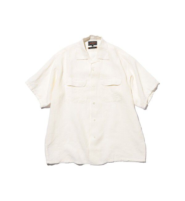 BEAMS PLUS「Open Collar 1/40 Linen」|シャツ・ブラウス|WHITE
