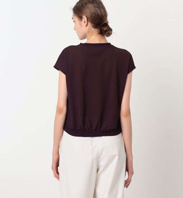 Ballsey「ワッフルジャージーコンビ フレンチスリーブプルオーバー」|Tシャツ・カットソー|