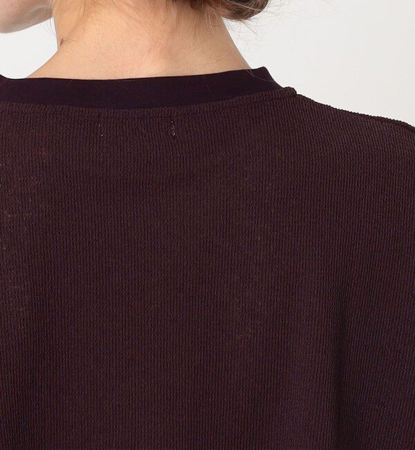 Ballsey「ワッフルジャージーコンビ フレンチスリーブプルオーバー」|Tシャツ・カットソー|