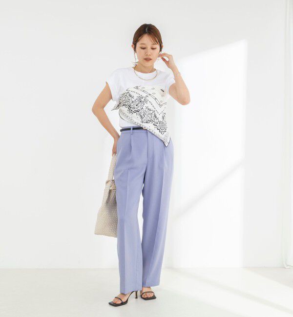 NOLLEY'S「《ノーリーズオリジナル美容Tシャツ》シルクアミノ酸加工オーバーノースリーブ」|Tシャツ・カットソー|
