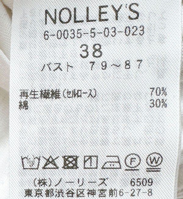NOLLEY'S「【WEB限定】ウォッシャブルリヨセル綿オトナT」|Tシャツ・カットソー|