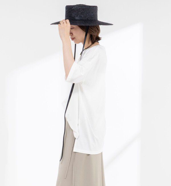 NOLLEY'S「【WEB限定】ウォッシャブルリヨセル綿オトナT」|Tシャツ・カットソー|