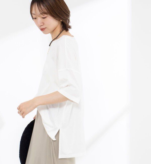 NOLLEY'S「【WEB限定】ウォッシャブルリヨセル綿オトナT」|Tシャツ・カットソー|