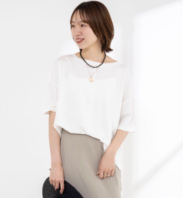 NOLLEY'S「【WEB限定】ウォッシャブルリヨセル綿オトナT」|Tシャツ・カットソー|