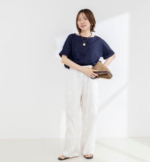 NOLLEY'S「【WEB限定】ウォッシャブルリヨセル綿オトナT」|Tシャツ・カットソー|