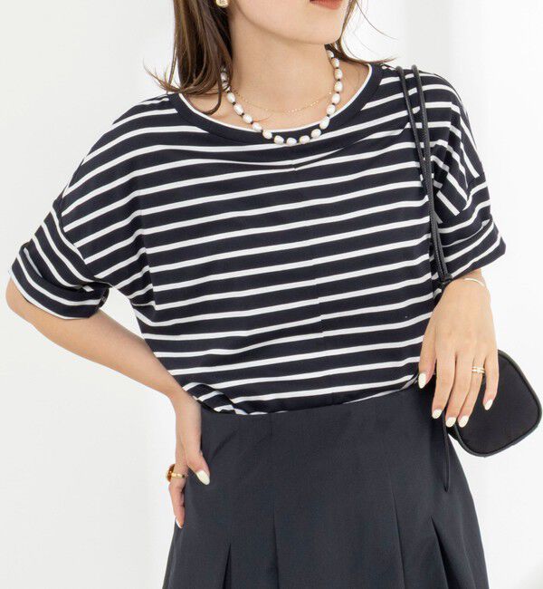 NOLLEY'S「【WEB限定】ウォッシャブルリヨセル綿オトナT」|Tシャツ・カットソー|