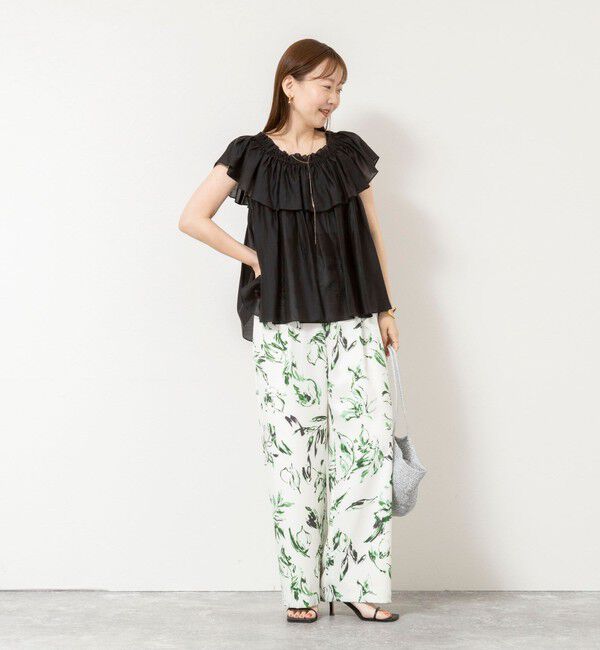 NOLLEY'S sophi「《セットアップ対応》【BECシリーズ】ウォッシャブルシアーローンオフショルブラウス」|シャツ・ブラウス|
