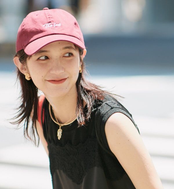  「The Look CAP」|ハット|ボルドー