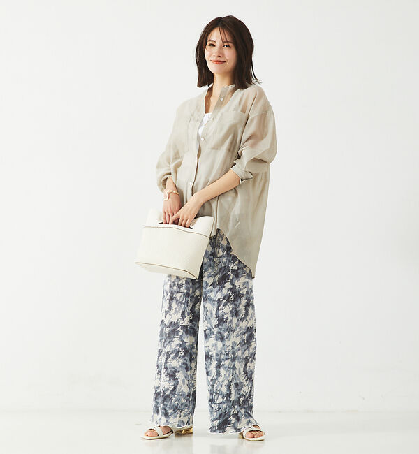 abahouse mavie「シアーオーバーシャツ」|シャツ・ブラウス|