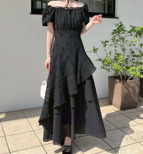  「【リバイバル】イレヘムティアードロングワンピース」|ワンピース|