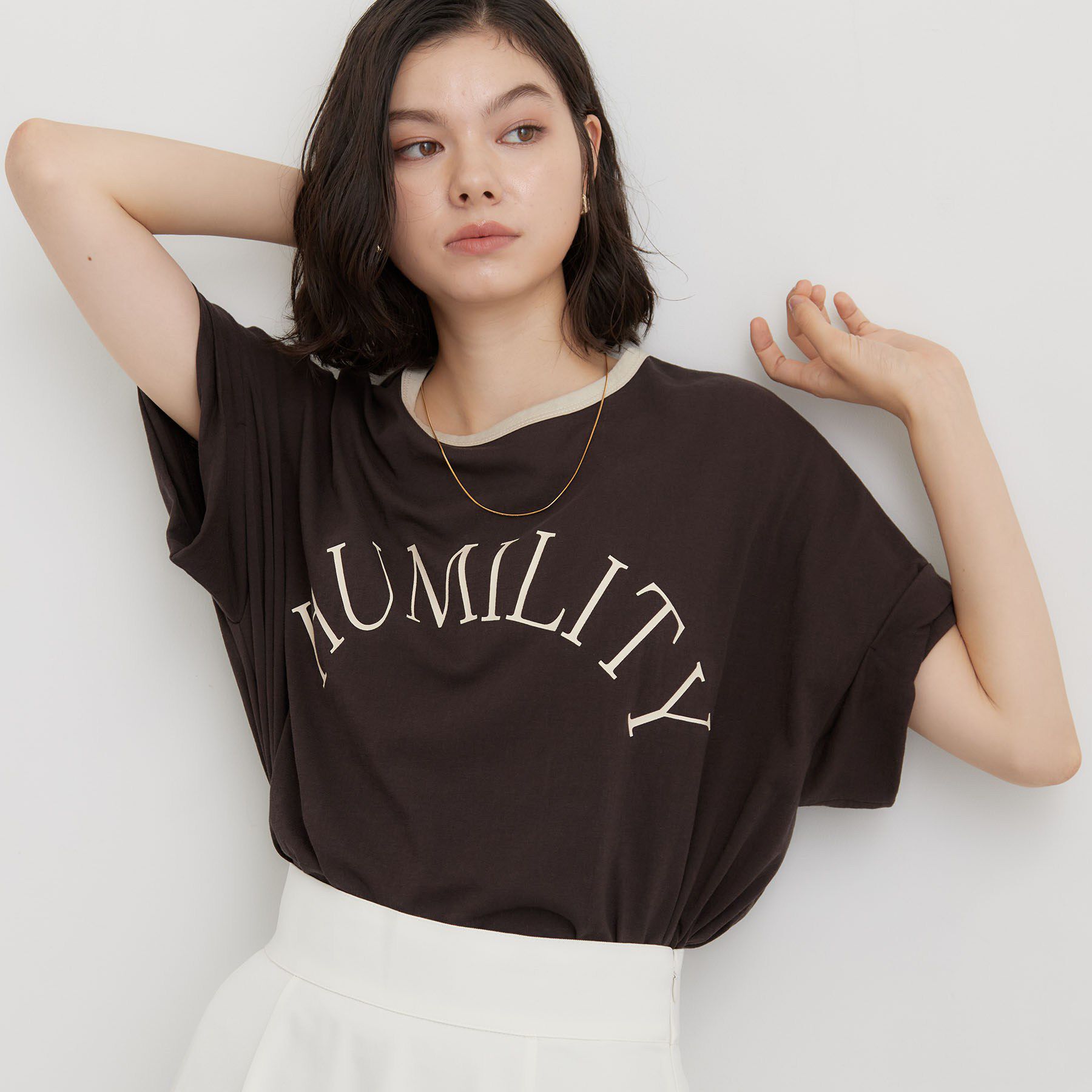 THE SHOP TK「リンガーロゴTシャツ」|Tシャツ・カットソー|