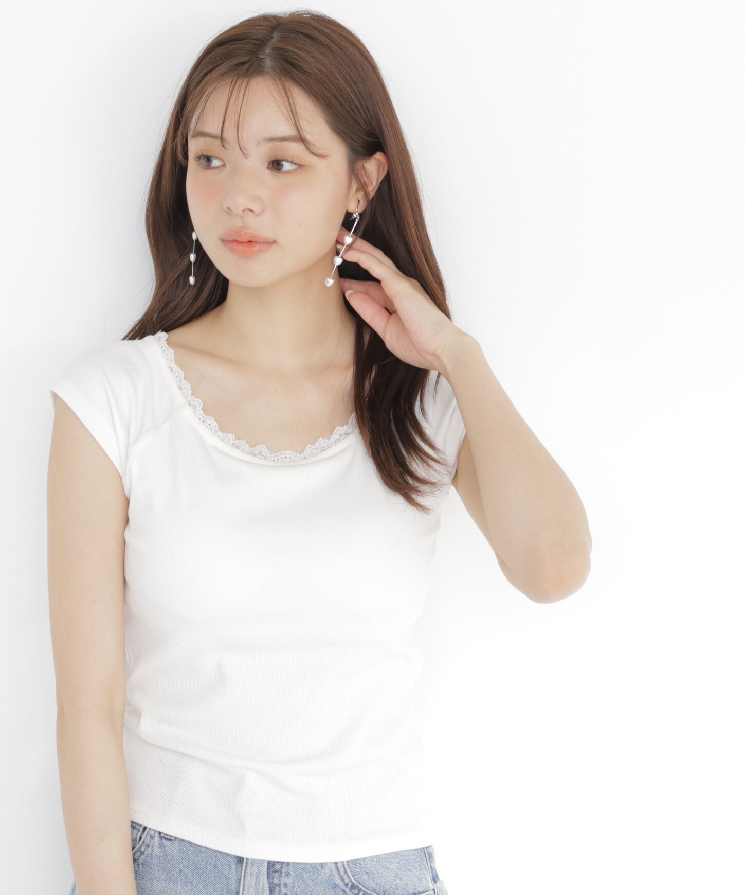 PROPORTION BODY DRESSING「＜a/mie＞カップ付きフレンチスリーブTシャツ」|Tシャツ・カットソー|