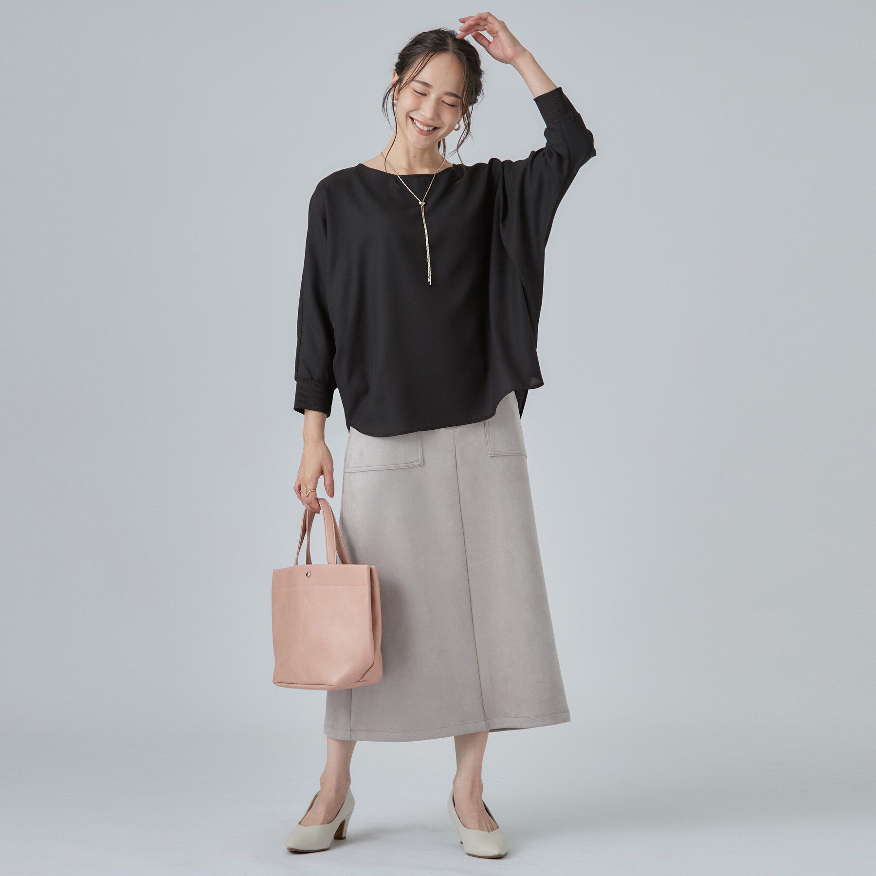 SHOO･LA･RUE「【着丈選べる/洗濯後しわになりにくい】インせず着られる ドルマンブラウス」|シャツ・ブラウス|