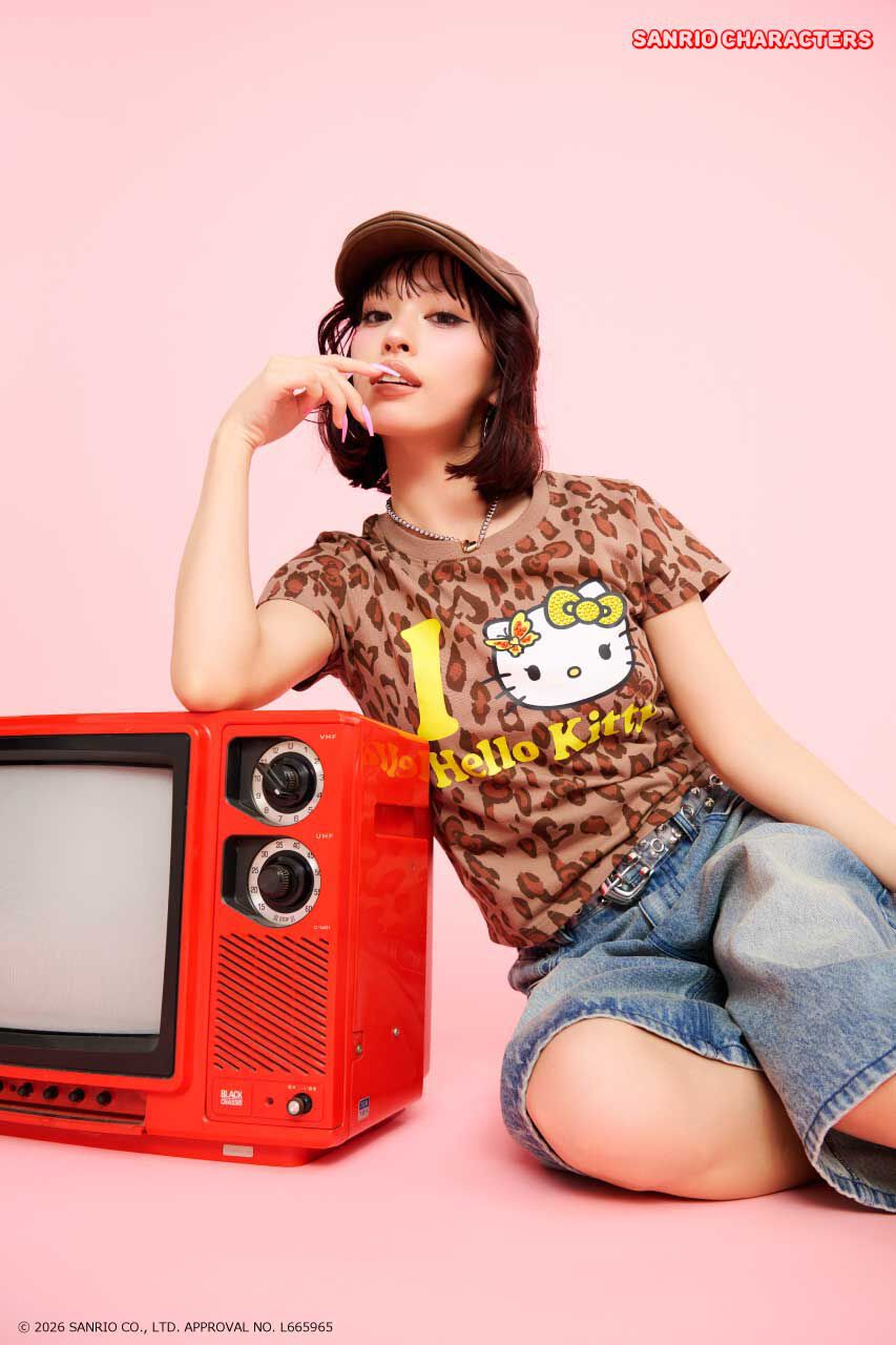 RODEO CROWNS「(HELLO KITTY) Face Tシャツ」|Tシャツ・カットソー|柄BEG5