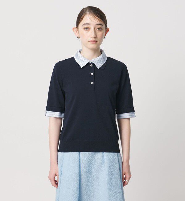 UNITED ARROWS「ポロコンビ 4WAY ニット ‐ウォッシャブル‐」|ニット・セーター|