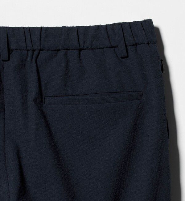 UNITED ARROWS「ライトサッカー ノープリーツ テーパードパンツ UA COZY ウォッシャブル 2WAYストレッチ」|スラックス|