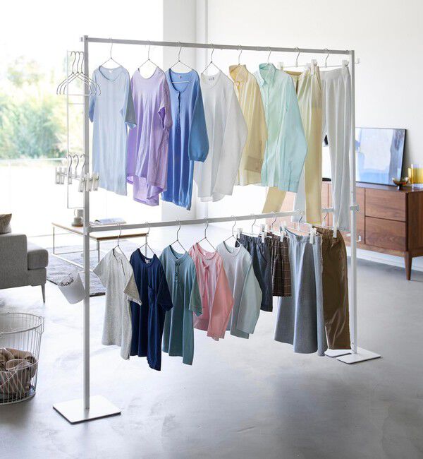 Style for Living「＜tower＞折り畳み室内物干し 2段」|その他|WHITE