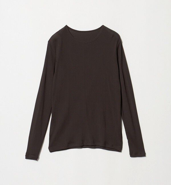 UNITED ARROWS「コットン テレコ クルーネック カットソー」|Tシャツ・カットソー|DK.BROWN