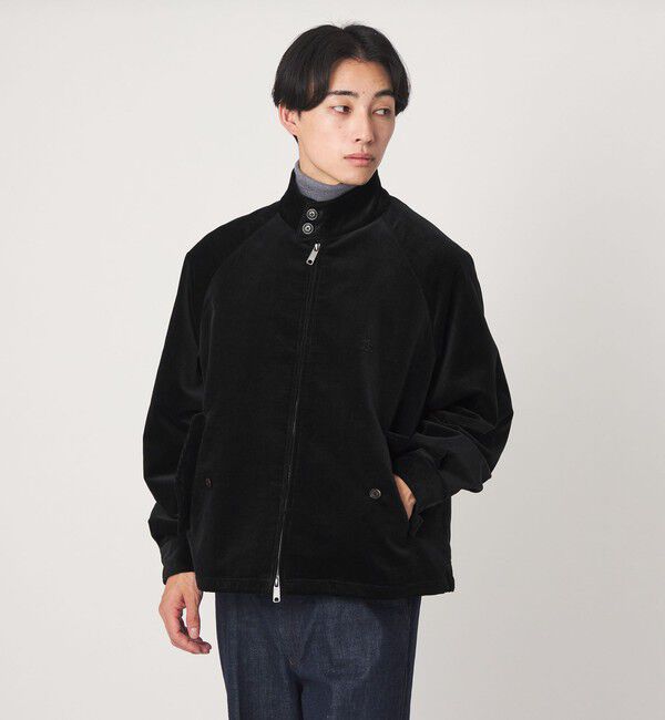 UNITED ARROWS green label relaxing「【別注】＜BARACUTA＞GLR ベロア コーデュロイ G4 ドライバーズジャケット ブルゾン」|ブルゾン・スタジャン|