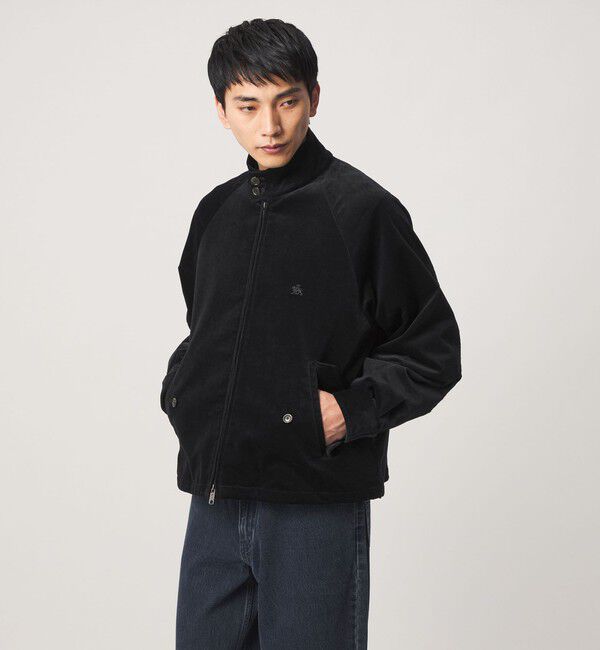 UNITED ARROWS green label relaxing「【別注】＜BARACUTA＞GLR ベロア コーデュロイ G4 ドライバーズジャケット ブルゾン」|ブルゾン・スタジャン|