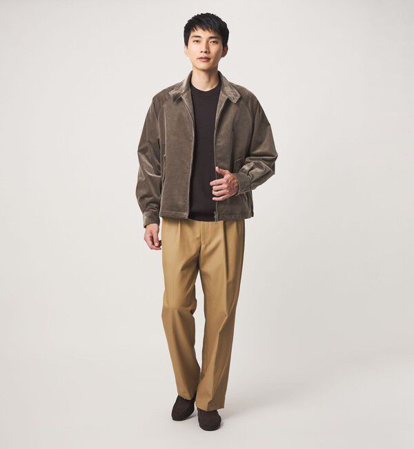 UNITED ARROWS green label relaxing「【別注】＜BARACUTA＞GLR ベロア コーデュロイ G4 ドライバーズジャケット ブルゾン」|ブルゾン・スタジャン|