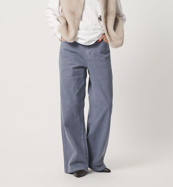 BEAUTY&YOUTH UNITED ARROWS「コットンツイル フェード フレアパンツ」|チノ|LT.BLUE