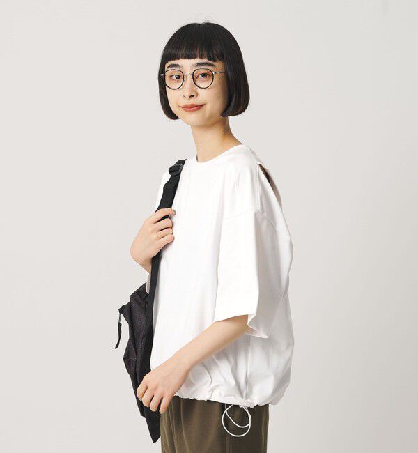 BEAUTY&YOUTH UNITED ARROWS「【WEB限定】バックレイヤード ドローストリング Tシャツ」|Tシャツ・カットソー|