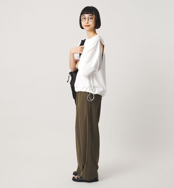 BEAUTY&YOUTH UNITED ARROWS「【WEB限定】バックレイヤード ドローストリング Tシャツ」|Tシャツ・カットソー|