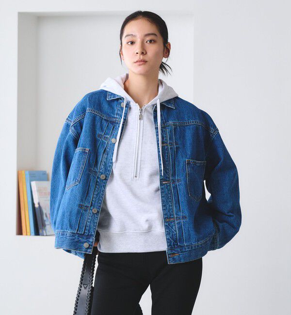 BEAUTY&YOUTH UNITED ARROWS「【WEB限定】ルーズ デニムジャケット」|デニムジャケット|NAVY