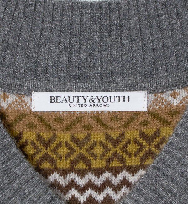 BEAUTY&YOUTH UNITED ARROWS「ウールブレンド フェアアイル Vネックベスト」|ベスト・ジレ|