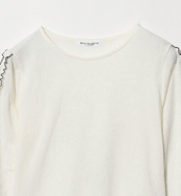 BEAUTY&YOUTH UNITED ARROWS「コットンナイロン ジャガード フリル プルオーバー ウォッシャブル」|Tシャツ・カットソー|
