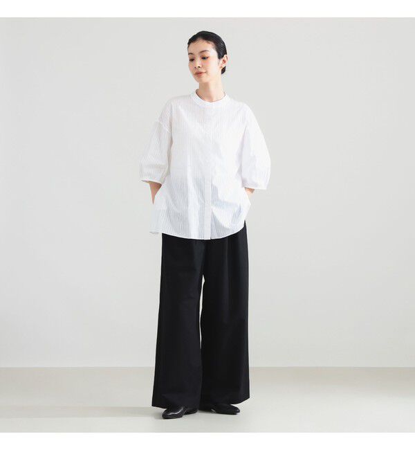Demi-Luxe BEAMS 「フェミニン ハーフスリーブ ボリューム シャツ」|シャツ・ブラウス|