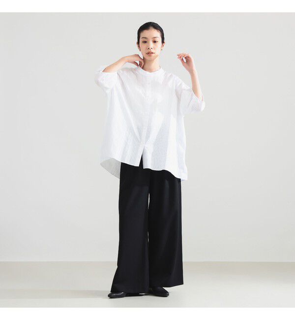 Demi-Luxe BEAMS 「フェミニン ハーフスリーブ ボリューム シャツ」|シャツ・ブラウス|