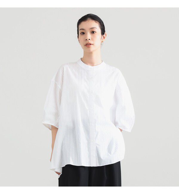 Demi-Luxe BEAMS 「フェミニン ハーフスリーブ ボリューム シャツ」|シャツ・ブラウス|