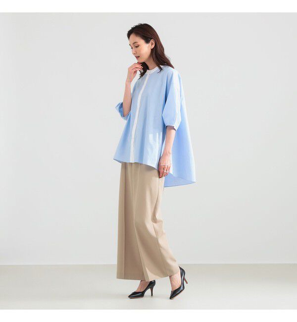 Demi-Luxe BEAMS 「フェミニン ハーフスリーブ ボリューム シャツ」|シャツ・ブラウス|