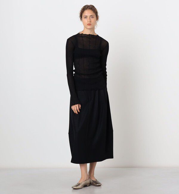 TOMORROWLAND GOODS「HAKUJI Sheer rib BN PO ボトルネック プルオーバー」|Tシャツ・カットソー|