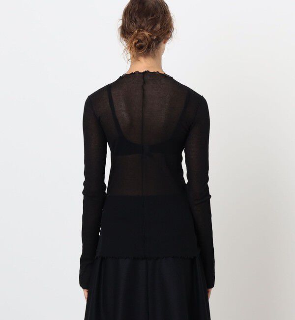 TOMORROWLAND GOODS「HAKUJI Sheer rib BN PO ボトルネック プルオーバー」|Tシャツ・カットソー|