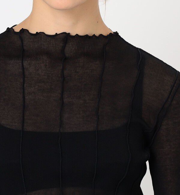 TOMORROWLAND GOODS「HAKUJI Sheer rib BN PO ボトルネック プルオーバー」|Tシャツ・カットソー|