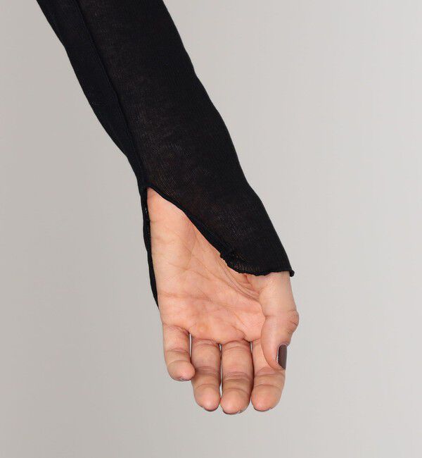 TOMORROWLAND GOODS「HAKUJI Sheer rib BN PO ボトルネック プルオーバー」|Tシャツ・カットソー|