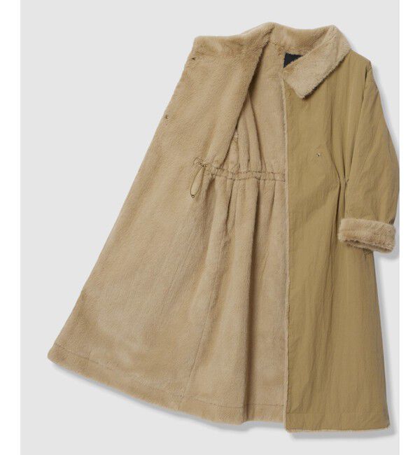 allureville「ナイロンファードッキングロングコート」|その他|