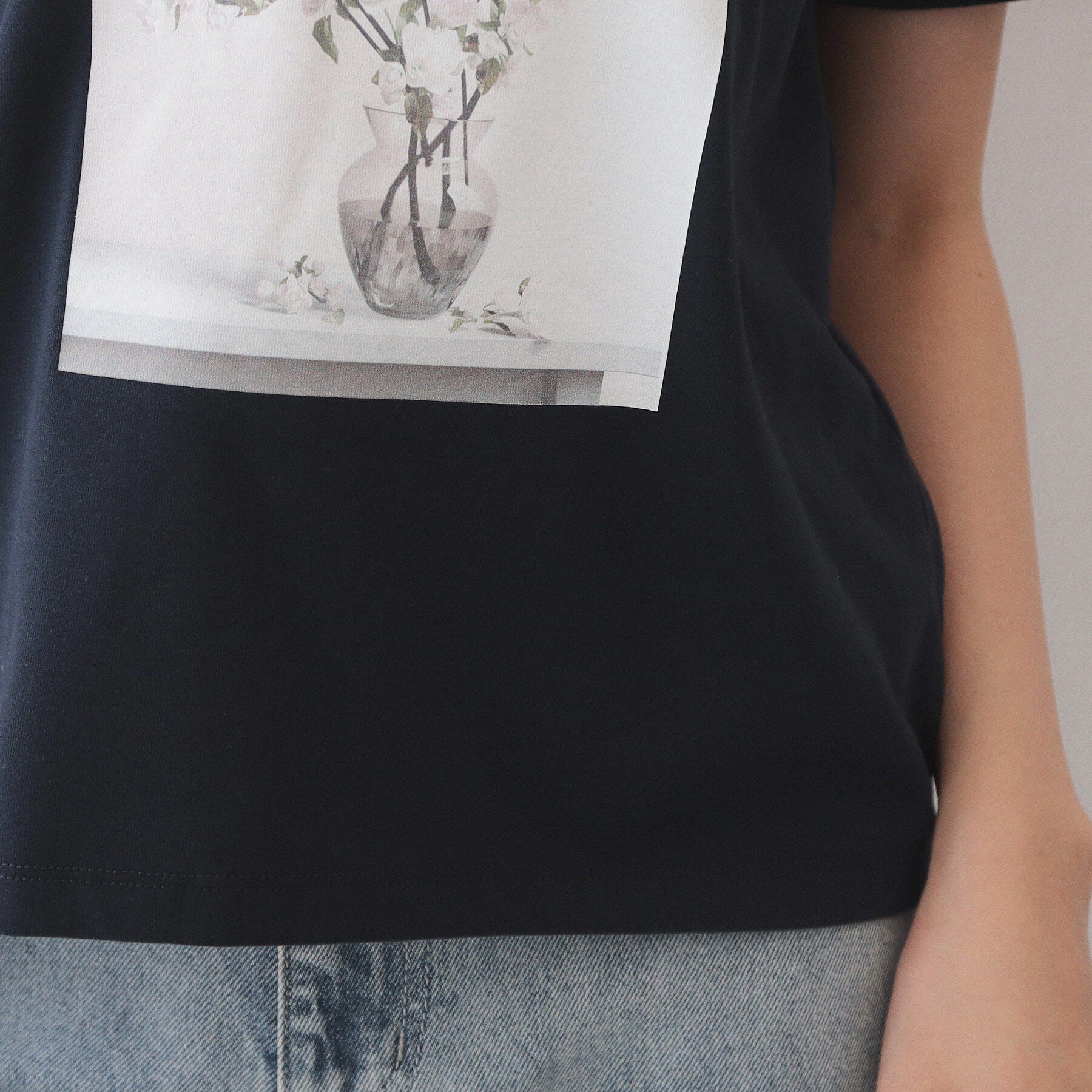 index「【UV】フラワープリントTシャツ≪洗濯機OK／接触冷感≫」|Tシャツ・カットソー|