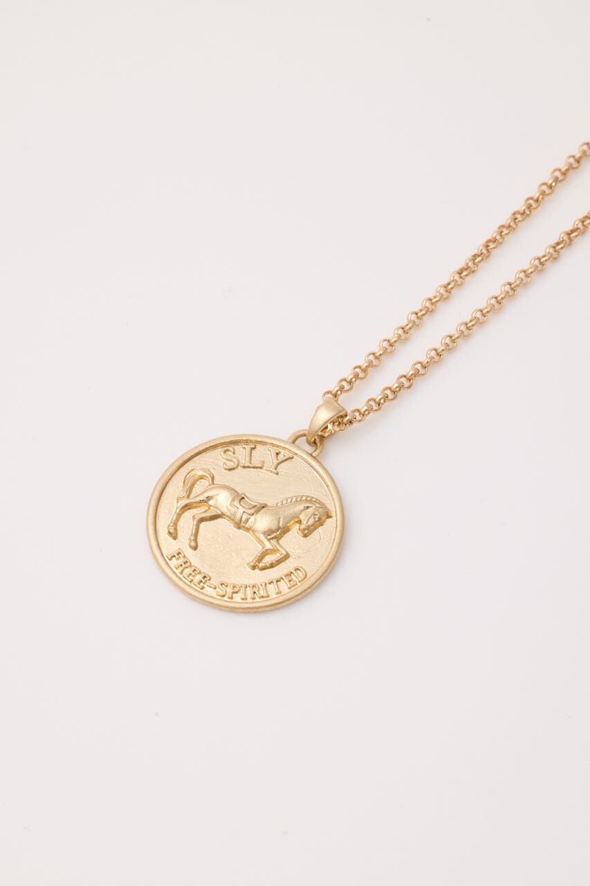 SLY「HORSE COIN CHARM ネックレス」|ネックレス|