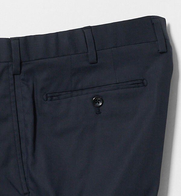 UNITED ARROWS「クールモーション ドビー サイドエクステンド ノープリーツスラックス COMFORT EASY‐MODEL　接触冷感　吸」|スラックス|